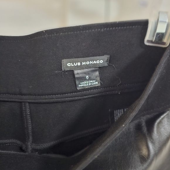 Club Monaco Tasha leggings faux leather pants - Picture 2 of 6